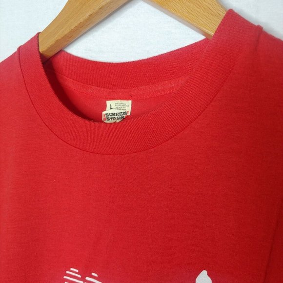 Vtg Single Stitch Am Heart Association Single Stitch Screen Stars Men L T Shirt - Picture 7 of 8